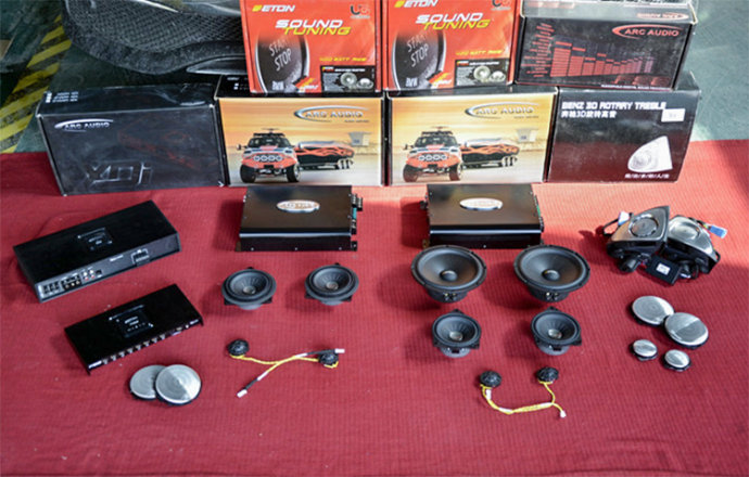 武汉奔驰E300L汽车音响改装案例——发烧级汽车音响改装